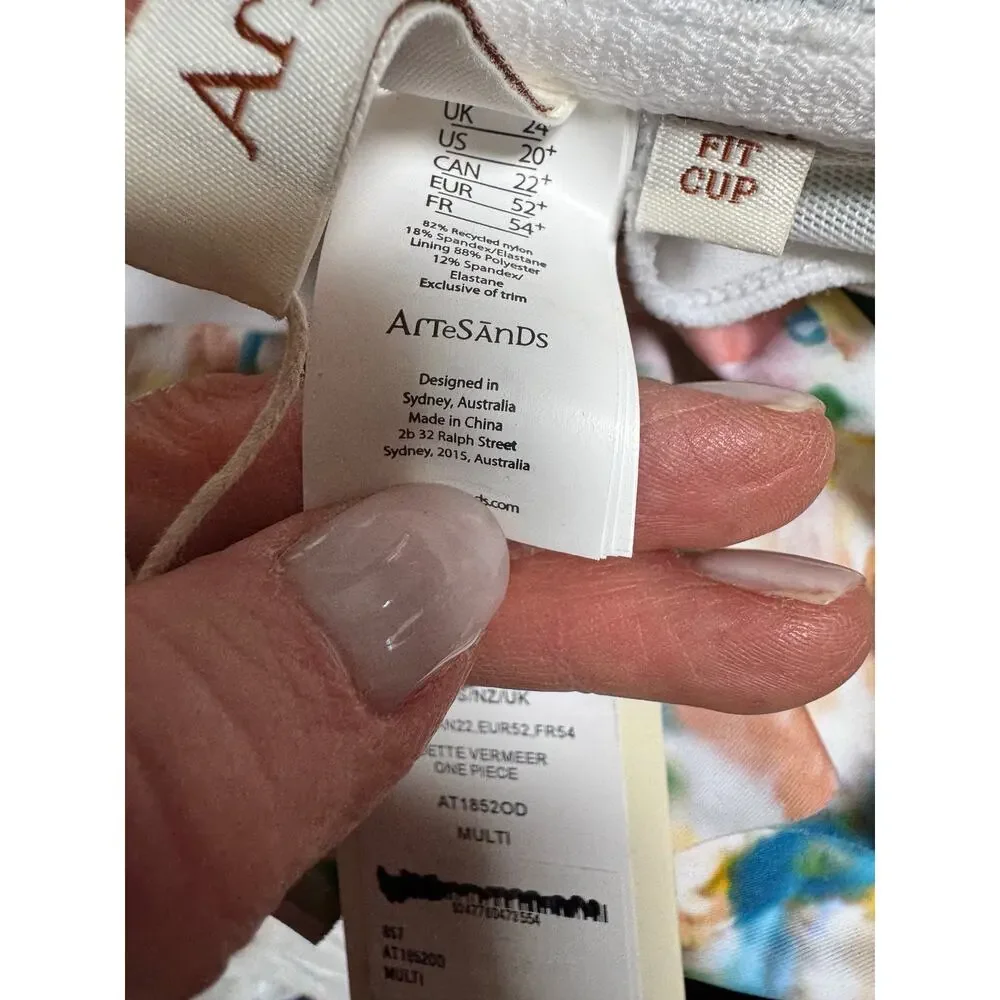 Artesands ODETTE VERMEER ONE PIECE women’s swimsuit size 20 new with tags - Picture 8 of 8